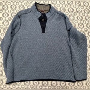 Johnston & Murphy reversible quilt sweater.